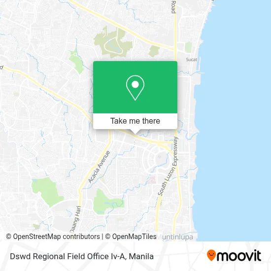 Dswd Map How to Get to Dswd Regional Field Office Iv-A in Muntinlupa by Bus or ...
