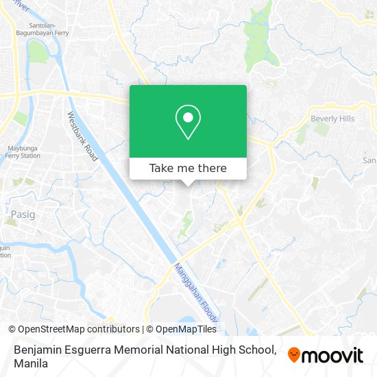 Benjamin Esguerra Memorial National High School map