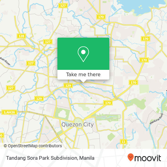 Tandang Sora Park Subdivision map