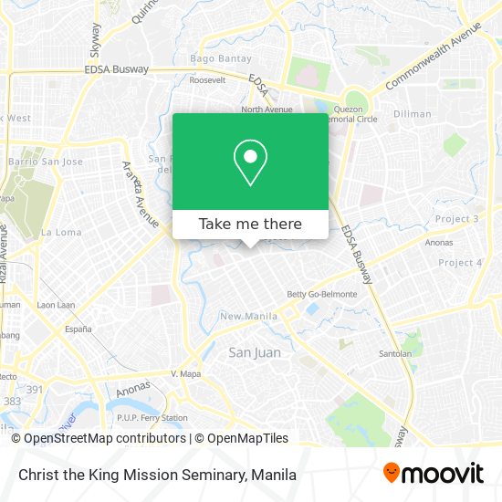 Christ the King Mission Seminary map
