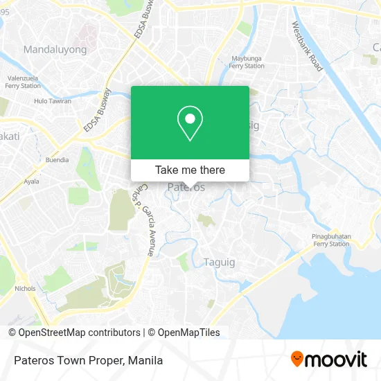 Pateros Town Proper map
