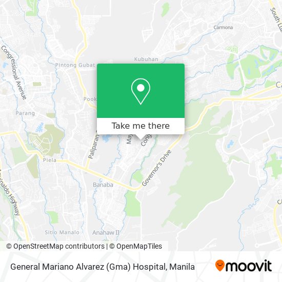General Mariano Alvarez (Gma) Hospital map