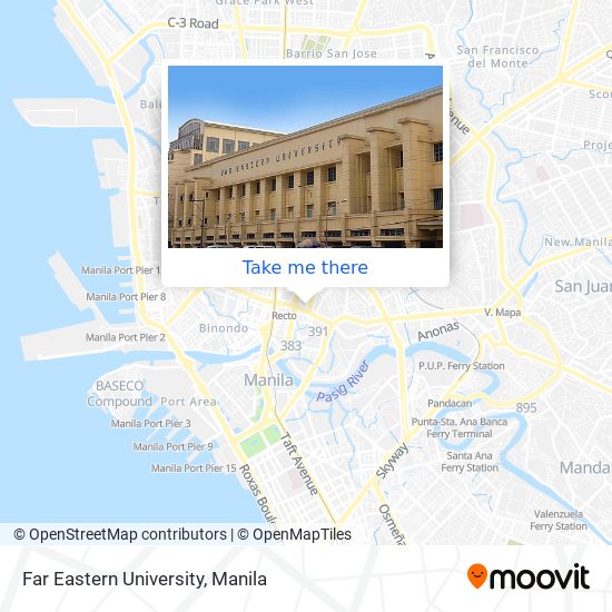 Far Eastern University map