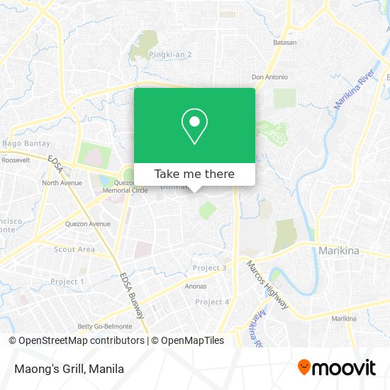 Maong's Grill map