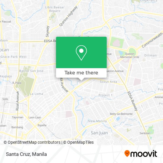 How to get to Santa Cruz in Quezon City by Bus or Train