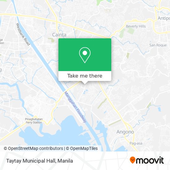 Taytay Municipal Hall map