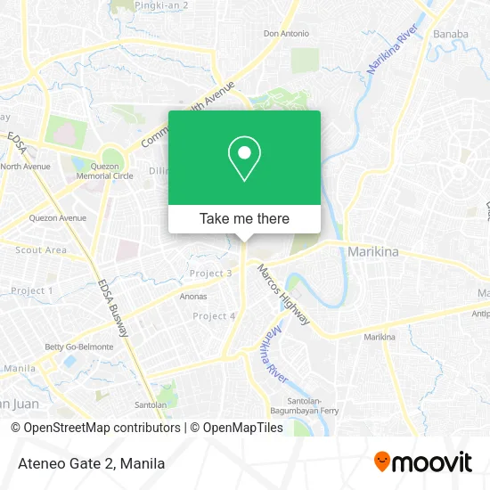 Ateneo Gate 2 map