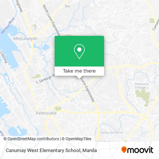 Canumay West Elementary School map