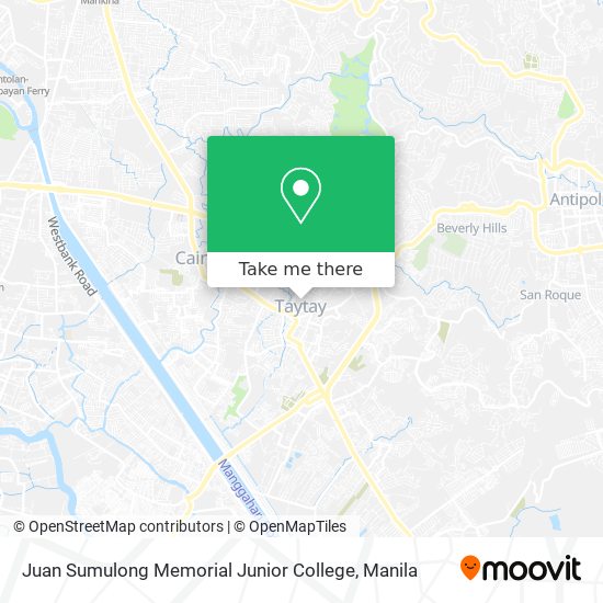 Juan Sumulong Memorial Junior College map