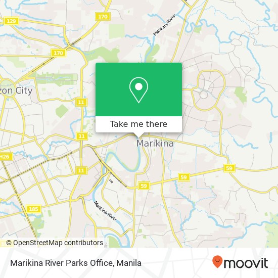 Marikina River Parks Office map