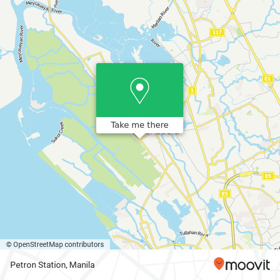 Petron Station map