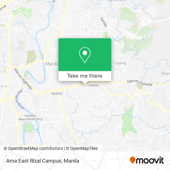 Ama East Rizal Campus map