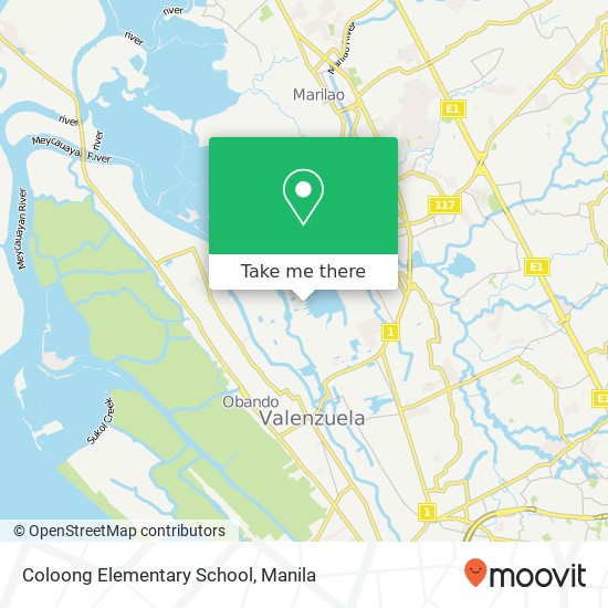 Coloong Elementary School map