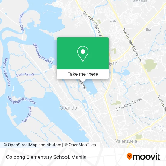 Coloong Elementary School map