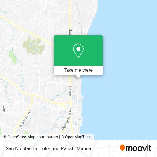 San Nicolas De Tolentino Parish map