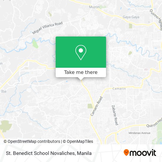 St. Benedict School Novaliches map