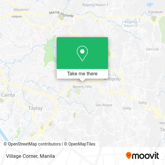 Village Corner map