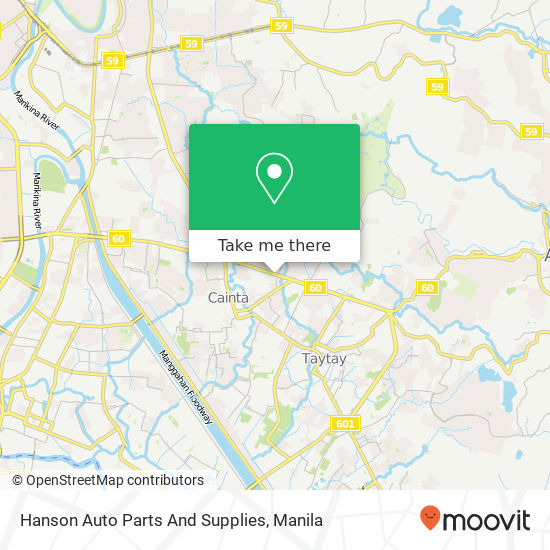 Hanson Auto Parts And Supplies map