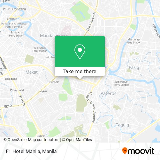 F1 Hotel Manila map