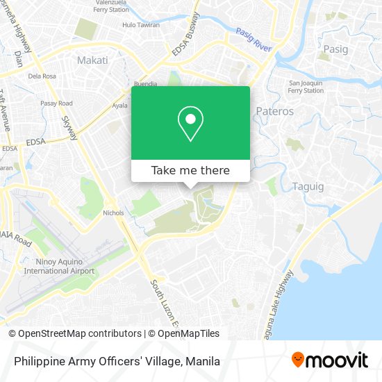 Philippine Army Officers' Village map