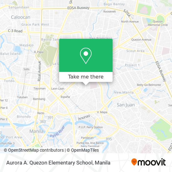 Aurora A. Quezon Elementary School map