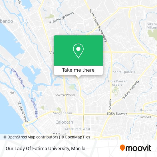 Our Lady Of Fatima University map