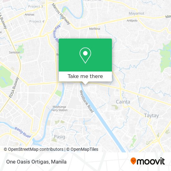 One Oasis Ortigas map