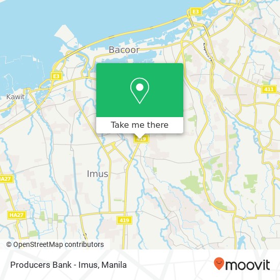 Producers Bank - Imus map