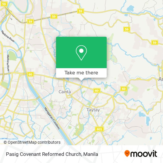 Pasig Covenant Reformed Church map