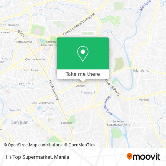Hi-Top Supermarket map