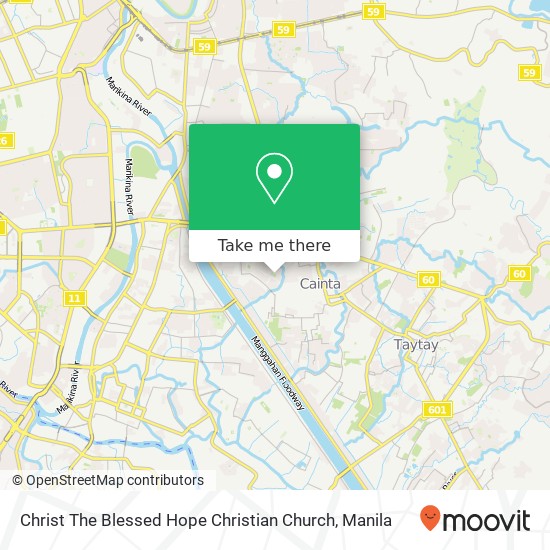 Christ The Blessed Hope Christian Church map