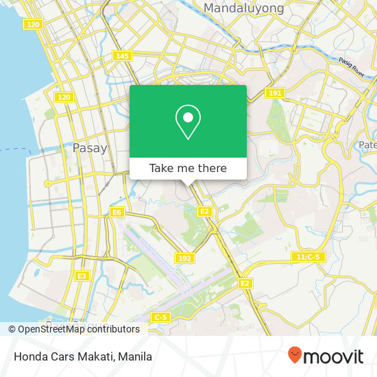 Honda Cars Makati map