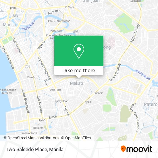 Two Salcedo Place map