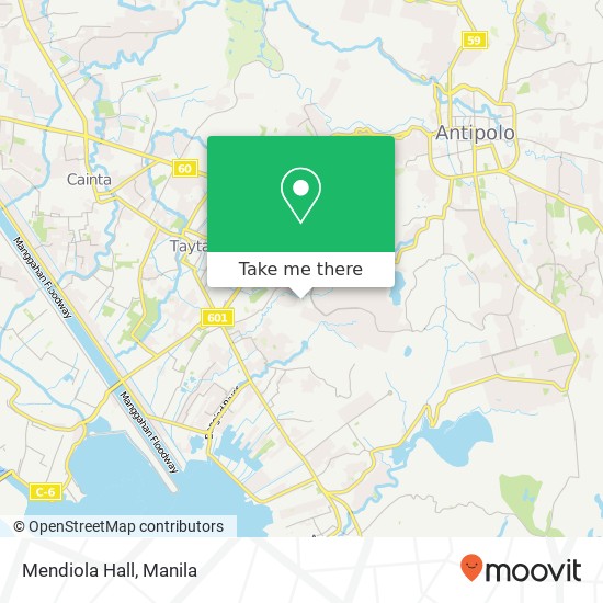 Mendiola Hall map