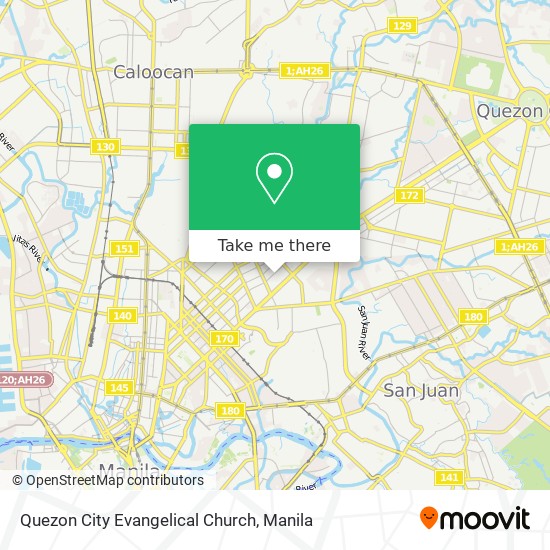 Quezon City Evangelical Church map
