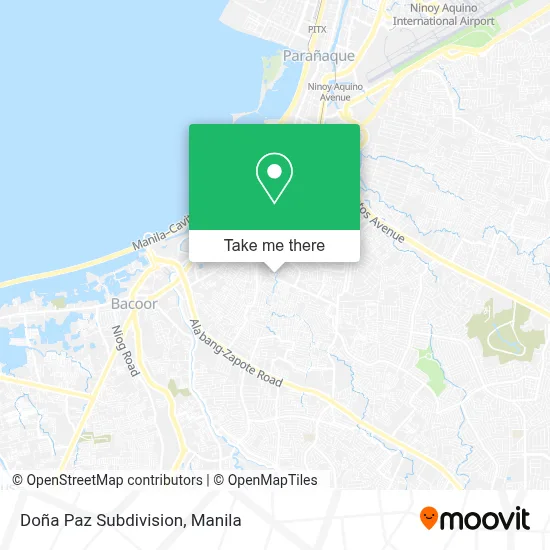 Doña Paz Subdivision map