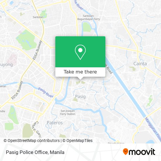 Pasig Police Office map