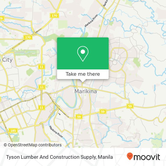 Tyson Lumber And Construction Supply map