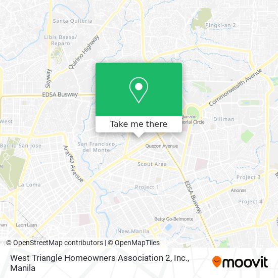 West Triangle Homeowners Association 2, Inc. map