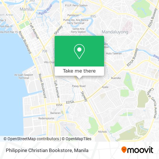 Philippine Christian Bookstore map