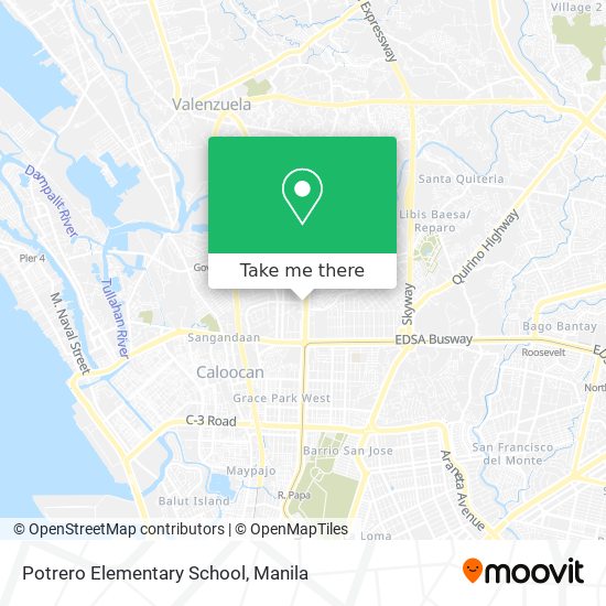 Potrero Elementary School map