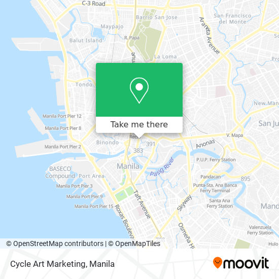 Cycle Art Marketing map