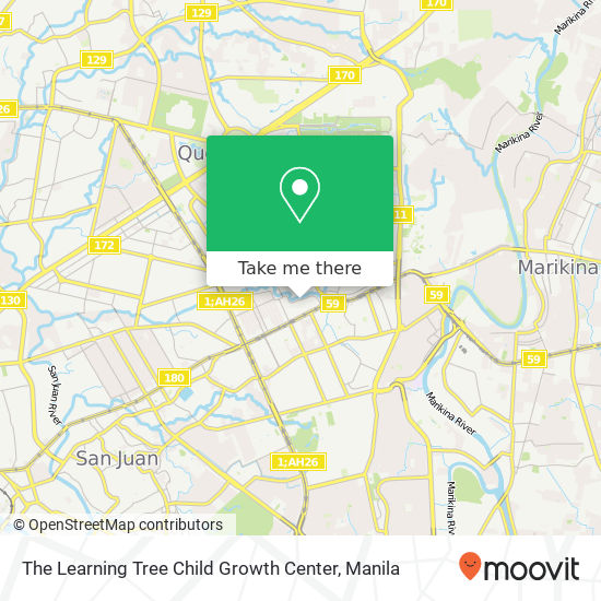 The Learning Tree Child Growth Center map