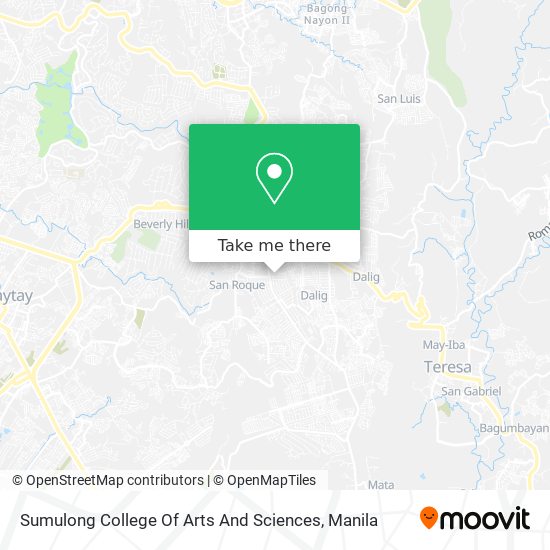 Sumulong College Of Arts And Sciences map