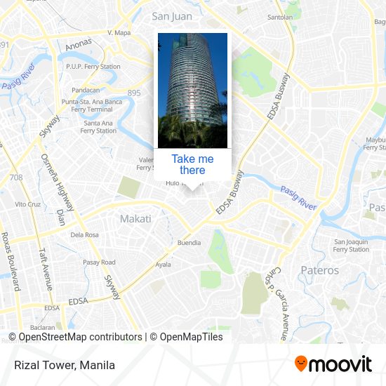 Rizal Tower map