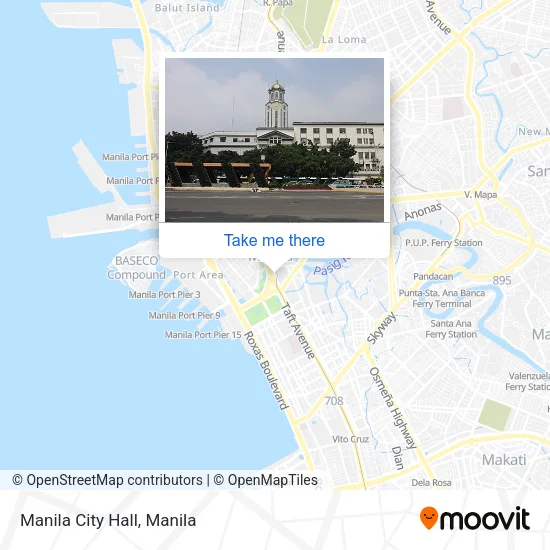 Manila City Hall Map How To Get To Manila City Hall By Bus Or Train?