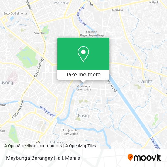 Maybunga Barangay Hall map