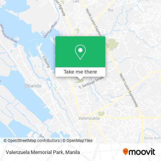 Valenzuela Memorial Park map