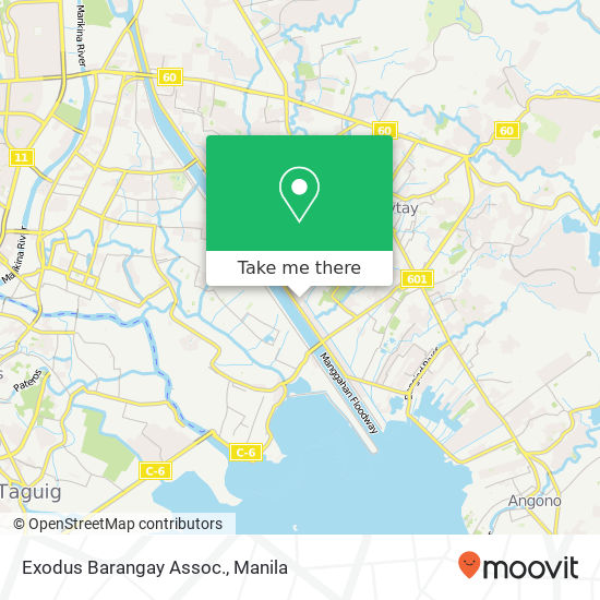 Exodus Barangay Assoc. map