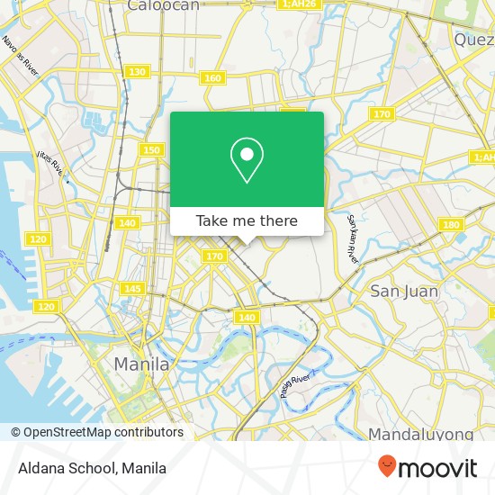 Aldana School map